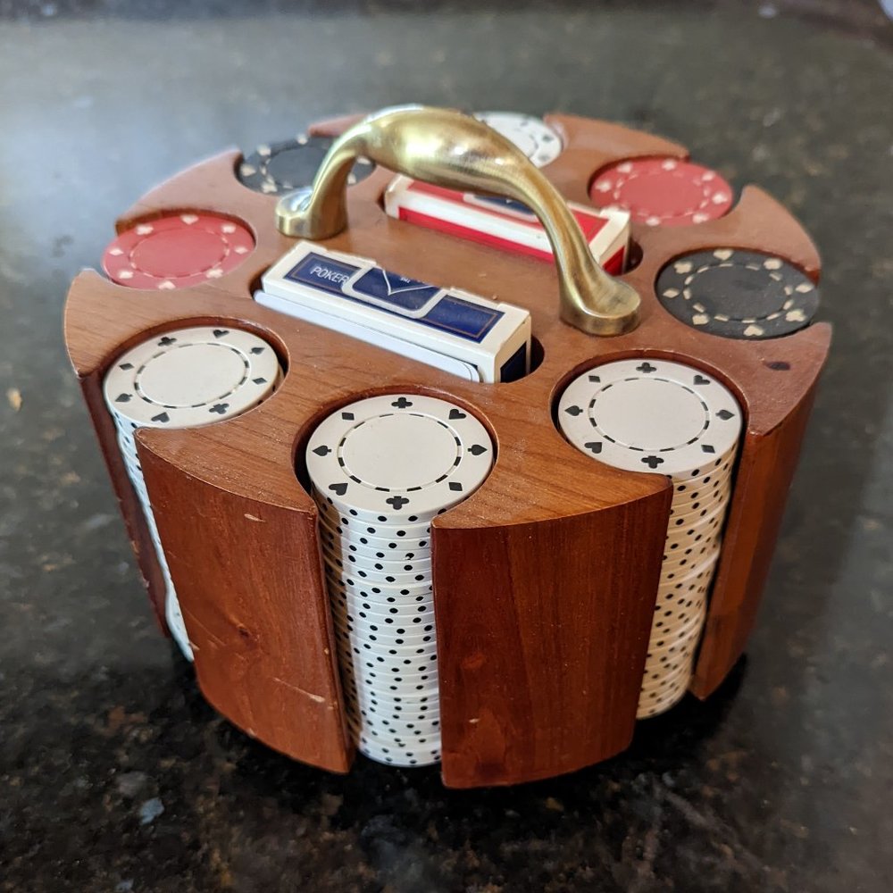 Poker Chip Set and 2 Decks of Cards